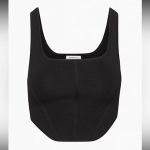 Aritzia Babaton Knit bustier top NWT